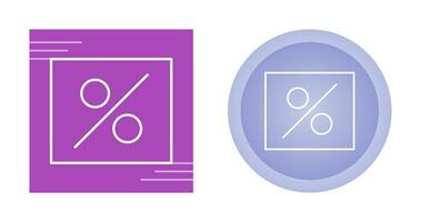 procentsats vektor ikon