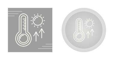 Vektorsymbol für hohe Temperaturen vektor