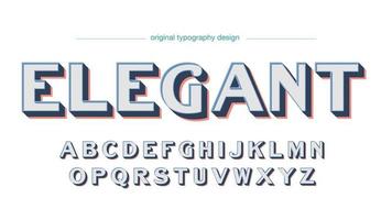 elegant vit retro typografi vektor