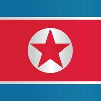 flagga Nordkorea land kommunistiska röda stjärnan armén Sovjetunionen symbol ikon logotyp vektor