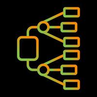 Netzwerk Diagramm Vektor Symbol