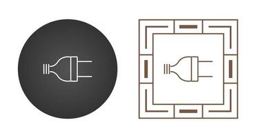 Vektorsymbol für elektrischen Stecker vektor