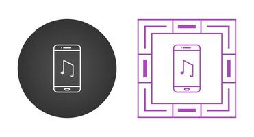 Musik-App-Vektorsymbol vektor