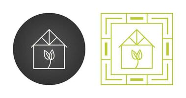 grön hus vektor ikon