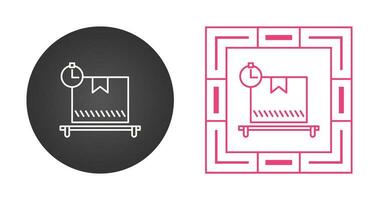 Paket ausstehendes Vektorsymbol vektor