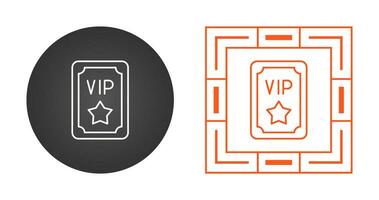 VIP-Pass-Vektor-Symbol vektor