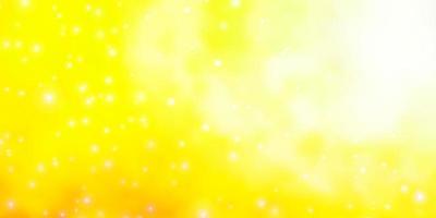 ljusröd, gul vektorlayout med ljusa stjärnor. lysande färgglad illustration med små och stora stjärnor. design för din företagsreklam. vektor