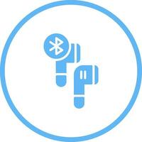 Bluetooth Kopfhörer Vektor Symbol