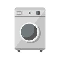 graue Waschmaschine Hausgerät isolierte Symbol vektor