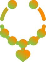 Herz geformt Halskette Vektor Symbol