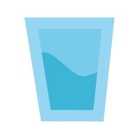 Wasserglas trinken isolierte Symbol vektor