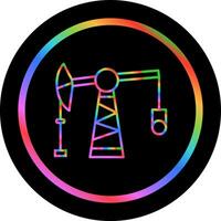 Pumpjack-Vektorsymbol vektor