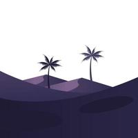 Wüsten- und Palmenmanagerszene vektor