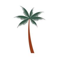 Baum tropische Palmennatur-Symbol vektor