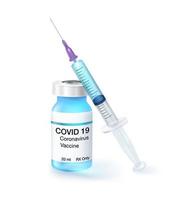 Coronavirus-Impfstoff isoliert vektor