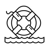 haben ein aussehen beim diese modisch Symbol von Rettungsring im modern Stil, einfach zu uns Symbol vektor