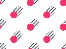 en sömlös mönster med rosa och blå cirklar vektor