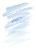 vattenfärg hand målad abstrakt med blå borsta design vektor