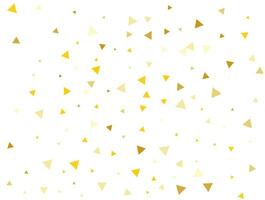 kön neutral gyllene triangel- konfetti bakgrund. vektor illustration