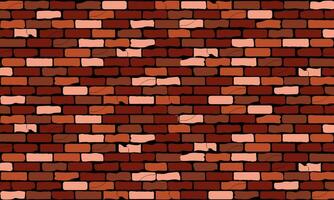 Backstein Mauer bunt Oberfläche Vektor Hintergrund. Jahrgang Backstein Mauer Muster auf schwarz Mauer Vektor Hintergrund