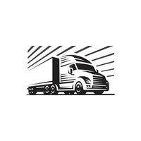 modern und cool LKW Logo Design vektor