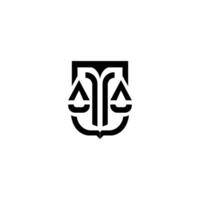 modern und cool Schiff Anwalt Logo Design zum Unternehmen vektor