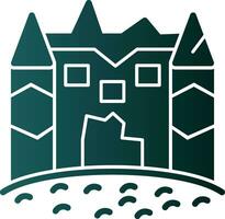 Eis Schloss Vektor Symbol Design