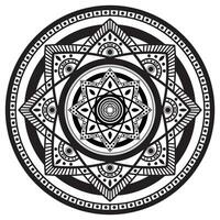 modern Mandala Design Zier runden Ornament vektor