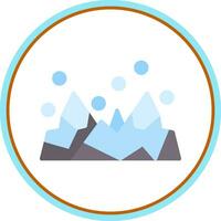 schneebedeckt Berg Vektor Symbol Design