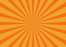 Orange Sunburst Stil Hintergrund, Vektor Illustration