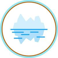 glaciär bukt vektor ikon design