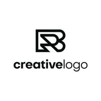 b r Brief Logo Design Vorlage vektor