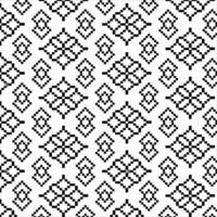 aufwendig einfarbig dekorativ schwarz gestalten wiederholen Dekoration Illustration Verpackung Textil- Grafik Fliese Hintergrund Vektor Hintergrund nahtlos Muster Design Stoff geometrisch Ornament Textur