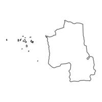Hadsch Gouvernement, administrative Aufteilung von das Land von Jemen. Vektor Illustration.