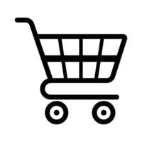 Einkaufen Wagen Symbol Vektor, Einkaufen Wagen Symbol, Einkaufen Wagen Logo, Container zum Waren und Produkte, Wirtschaft Symbol Design Elemente, Korb Symbol Silhouette, Verkauf Design Elemente vektor