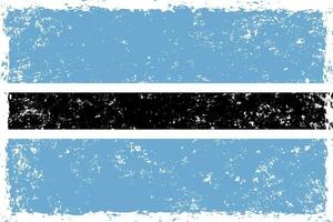 Botswana Flagge Grunge betrübt Stil vektor