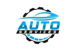 Auto Stil Auto Logo Design mit Konzept Sport Fahrzeug Symbol Silhouette vektor