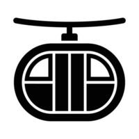 Ski Aufzug Vektor Glyphe Symbol zum persönlich und kommerziell verwenden.