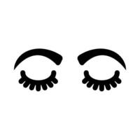 Augenbraue Vektor Glyphe Symbol zum persönlich und kommerziell verwenden.