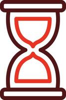 timglas glyf två Färg ikon för personlig och kommersiell använda sig av. vektor
