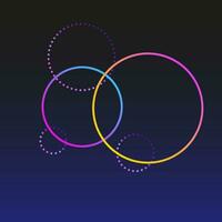 runda cirkel lutning textur ljus färgad form abstrakt vektor mönster bakgrund