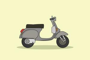 vektor illustration retro motorcykel