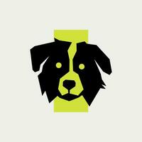 vektor illustration av söt hund logotyp