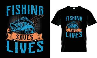 fiske t-shirt design mallar vektor