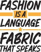 mode är en språk tyg den där talar vektor