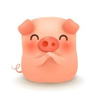 Little Pig greeting Gong Xi Gong Xi vektor