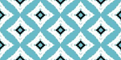 skön ikat konst. etnisk sömlös mönster i stam, folk broderi, och abstrakt konst. aztec geometrisk sparre prydnad skriva ut. design för matta, tapet, Kläder, omslag, tyg. vektor