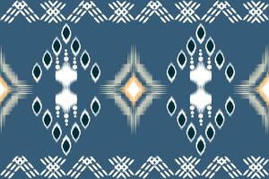 ikat sömlös mönster, traditionell sömlös mönster, aztec stil, broderi, abstrakt, vektor, design illustration för textur, tyg, skriva ut. vektor