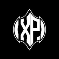 xp brev logotyp design. xp kreativ monogram initialer brev logotyp begrepp. xp unik modern platt abstrakt vektor brev logotyp design.