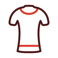 Fußball Jersey dick Linie zwei Farbe Symbole zum persönlich und kommerziell verwenden. vektor